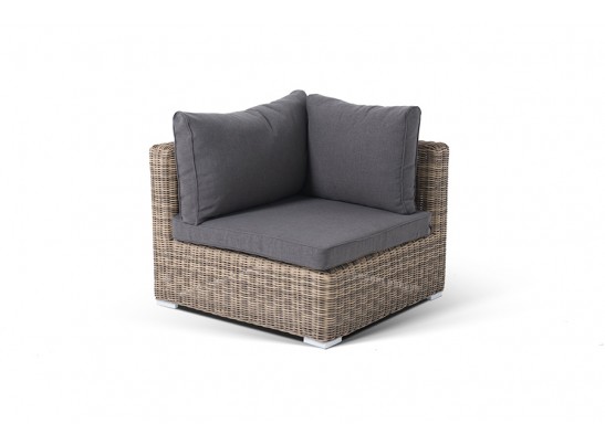 "Лунго" трансформирующийся диван из искусственного ротанга, цвет соломенный в Каменске-Уральском