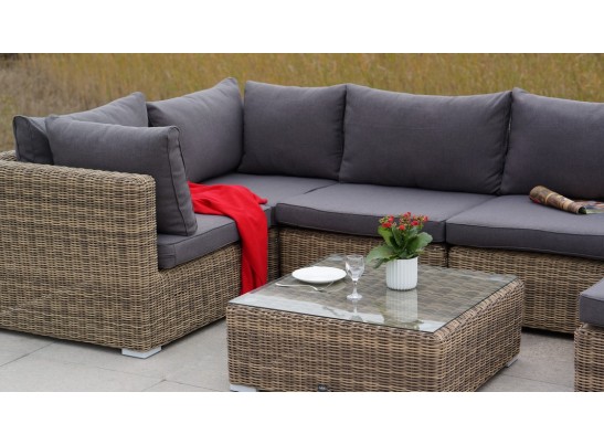 "Лунго" журнальный столик плетеный, цвет соломенный в Каменске-Уральском