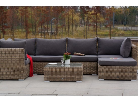 "Лунго" журнальный столик плетеный, цвет соломенный в Каменске-Уральском