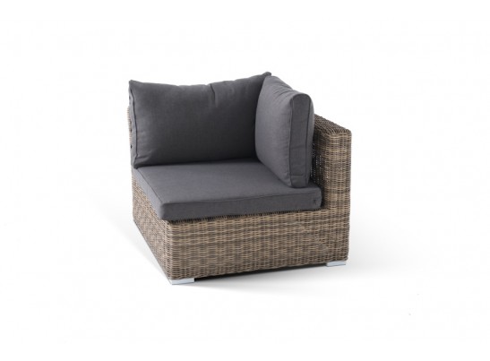 "Лунго" модуль диванный угловой с подушками, цвет соломенный в Каменске-Уральском