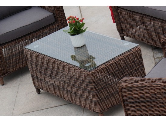 "Кон Панна" столик журнальный из искусственного ротанга, цвет коричневый в Каменске-Уральском