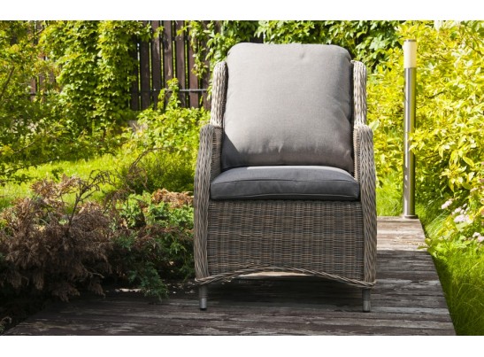 "Неаполь" плетеный стул из искусственного ротанга, цвет серо-соломенный в Каменске-Уральском