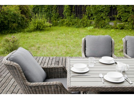 "Неаполь" плетеный стул из искусственного ротанга, цвет серо-соломенный в Каменске-Уральском