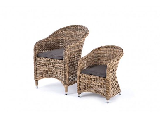 "Равенна" кресло детское плетеное, цвет соломенный в Каменске-Уральском