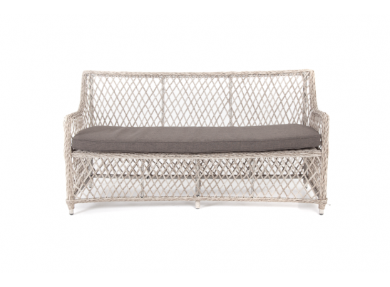 "Латте" диван двухместный из искусственного ротанга, цвет бежевый в Каменске-Уральском