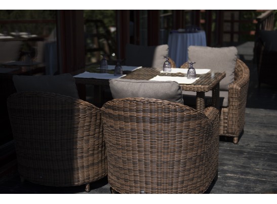 "Кон Панна" кресло из искусственного ротанга, цвет коричневый в Каменске-Уральском