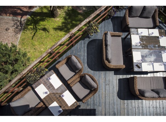 "Кон Панна" кресло из искусственного ротанга, цвет коричневый в Каменске-Уральском