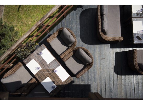 "Кон Панна" кресло из искусственного ротанга, цвет коричневый в Каменске-Уральском