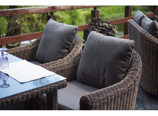 "Кон Панна" кресло из искусственного ротанга, цвет коричневый в Каменске-Уральском