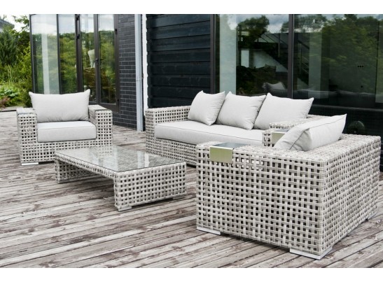 "Тито" плетеное кресло из искусственного ротанга, цвет серый в Каменске-Уральском