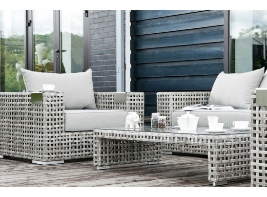 "Тито" плетеное кресло из искусственного ротанга, цвет серый в Каменске-Уральском