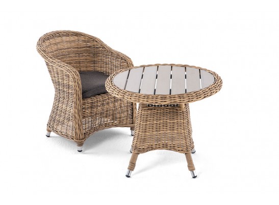 "Равенна" кресло детское плетеное, цвет соломенный в Каменске-Уральском