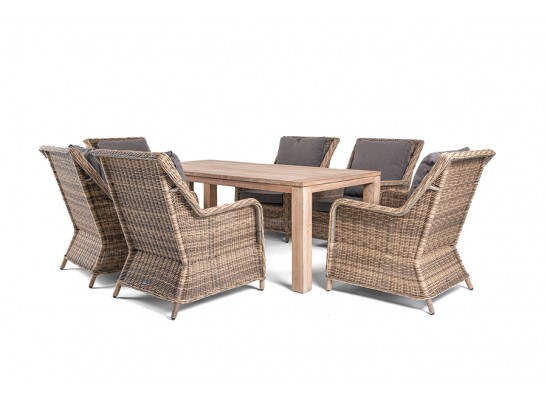 "Валенсия" обеденная группа садовая, цвет соломенный в Каменске-Уральском