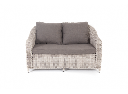 "Кон Панна" диван из искусственного ротанга двухместный, цвет бежевый в Каменске-Уральском