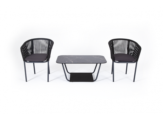 "Марсель" кофейный набор плетеный, цвет темно-серый в Каменске-Уральском