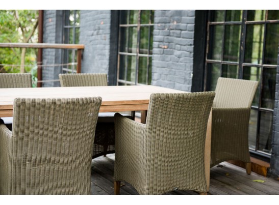 "Витория" деревянный стол из натурального тика, 200х100см в Каменске-Уральском