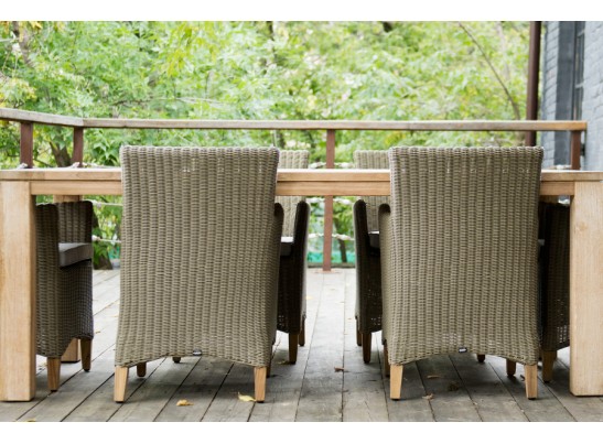 "Витория" деревянный стол из натурального тика, 200х100см в Каменске-Уральском