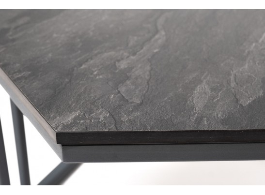 "Женева" интерьерный стол из HPL шестиугольный, D50, H35, цвет "серый гранит" в Каменске-Уральском