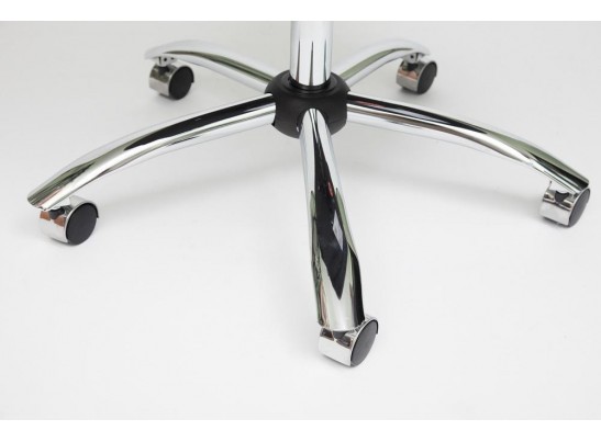 Кресло BOSS хром (кожзам/коричневый/перфорированный) в Каменске-Уральском