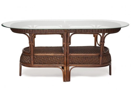 Комплект обеденный "ANDREA GRAND" (стол со стеклом+6 кресел+ подушки)