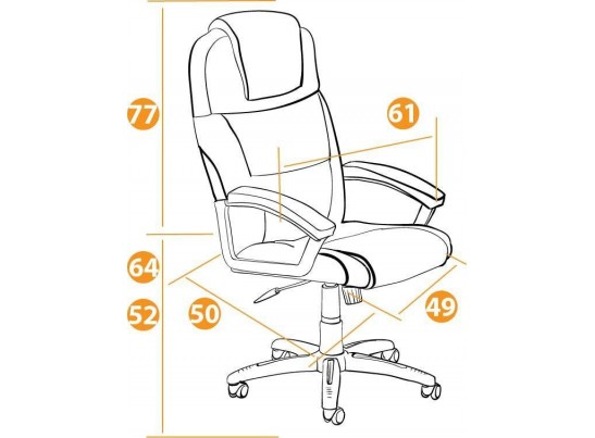 Кресло BERGAMO хром (кожзам/коричневый/светлый) в Каменске-Уральском