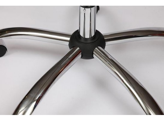 Кресло BERGAMO хром (кожзам/коричневый/светлый) в Каменске-Уральском