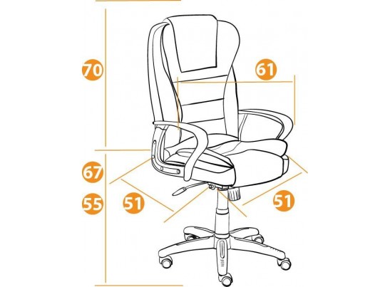 Кресло BARON (кожзам/бежевый) в Каменске-Уральском