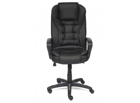 Кресло BARON (кожзам/черный/перфорированный) в Каменске-Уральском