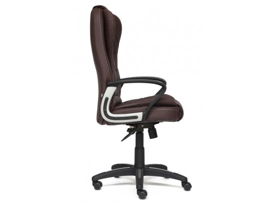 Кресло BARON (кожзам/коричневый/перфорированный) в Каменске-Уральском