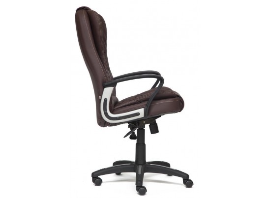 Кресло BARON (кожзам/коричневый/перфорированный) в Каменске-Уральском