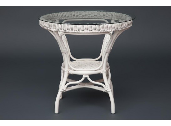 Комплект обеденный "ANDREA" ( стол со стеклом + 4 кресла + подушки)