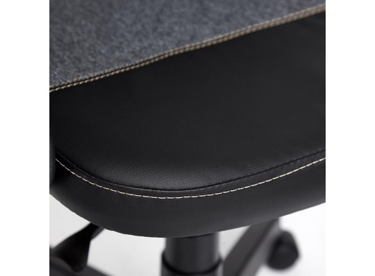 Кресло BAGGI (кожзам/ткань/черный/серый) в Каменске-Уральском