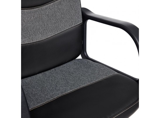 Кресло BAGGI (кожзам/ткань/черный/серый) в Каменске-Уральском