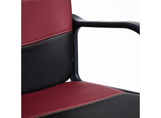 Кресло BAGGI (кожзам/черный/бордо) в Каменске-Уральском