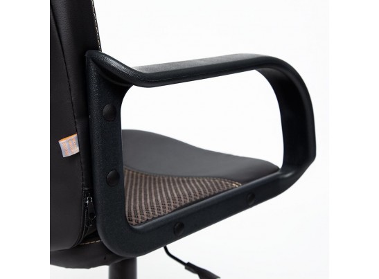 Кресло BAGGI (кожзам/ткань/черный/бежевый) в Каменске-Уральском