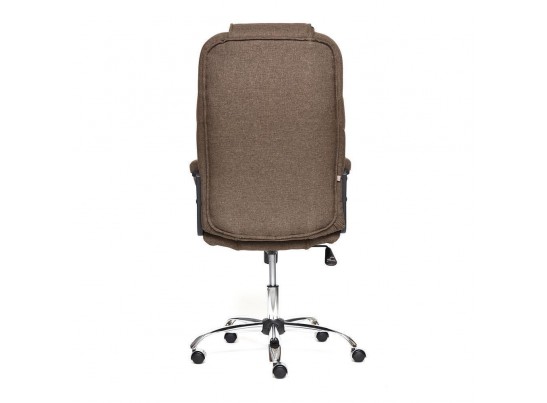 Кресло BERGAMO хром (ткань/коричневый) в Каменске-Уральском