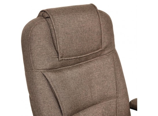 Кресло BERGAMO хром (ткань/коричневый) в Каменске-Уральском