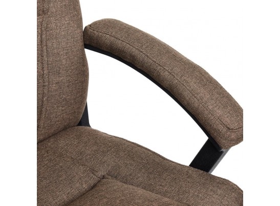Кресло BERGAMO хром (ткань/коричневый) в Каменске-Уральском