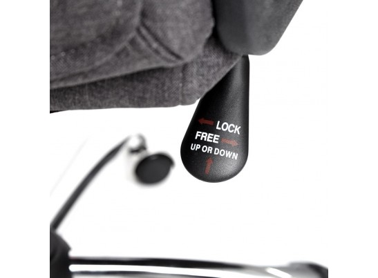 Кресло BERGAMO хром (ткань/темно-серый) в Каменске-Уральском