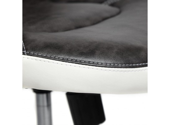 Кресло BAZUKA (кожзам/серый/белый) в Каменске-Уральском