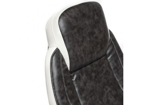 Кресло BAZUKA (кожзам/серый/белый) в Каменске-Уральском