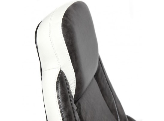 Кресло BAZUKA (кожзам/серый/белый) в Каменске-Уральском