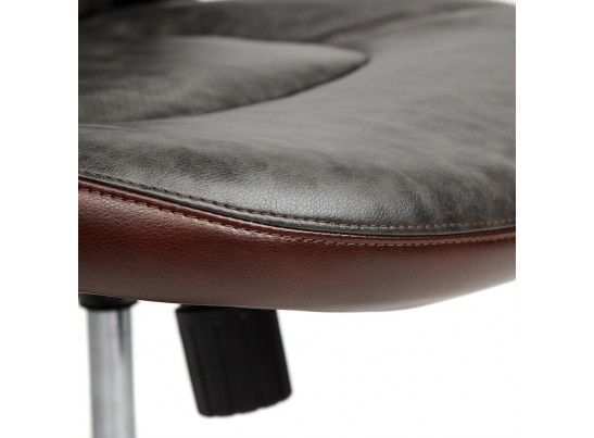 Кресло BAZUKA (кожзам/серый/коричневый) в Каменске-Уральском