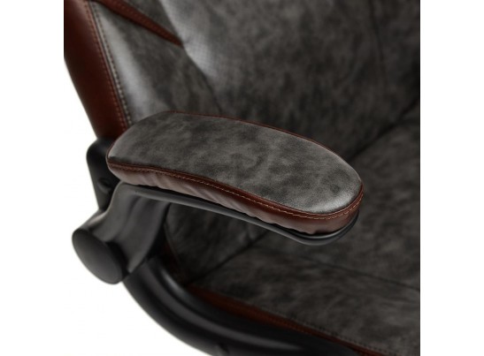 Кресло BAZUKA (кожзам/серый/коричневый) в Каменске-Уральском