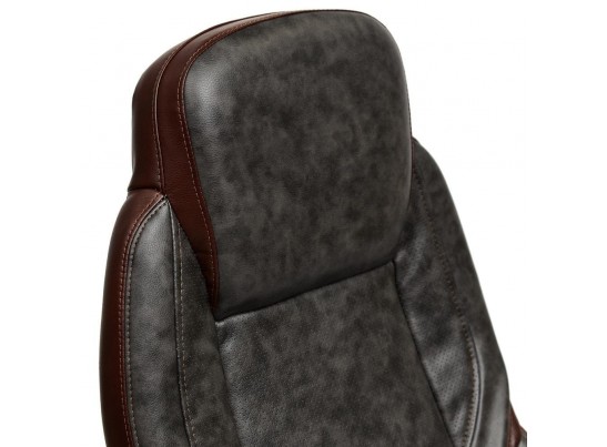 Кресло BAZUKA (кожзам/серый/коричневый) в Каменске-Уральском