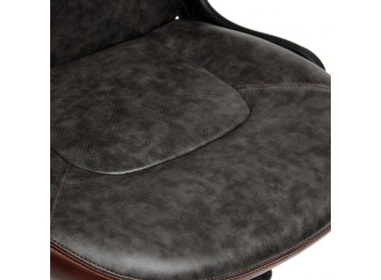 Кресло BAZUKA (кожзам/серый/коричневый) в Каменске-Уральском