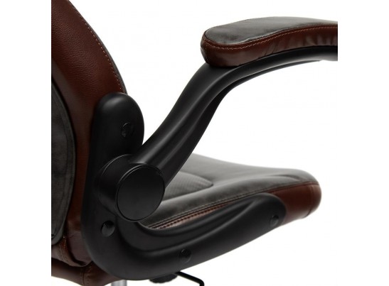 Кресло BAZUKA (кожзам/серый/коричневый) в Каменске-Уральском