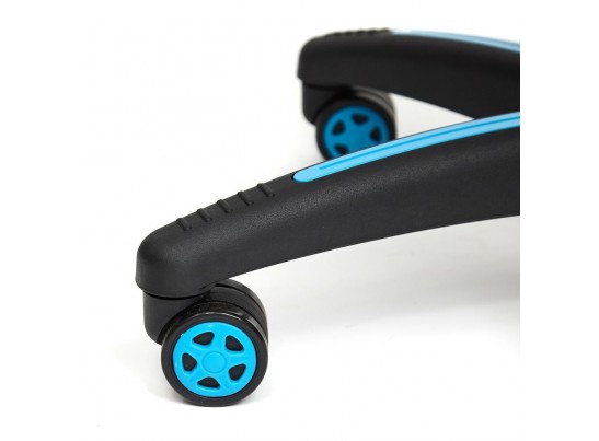 Кресло BAZUKA (кожзам/серый/голубой) в Каменске-Уральском