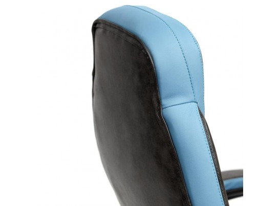 Кресло BAZUKA (кожзам/серый/голубой) в Каменске-Уральском