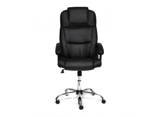 Кресло BERGAMO хром (кожзам/черный) в Каменске-Уральском